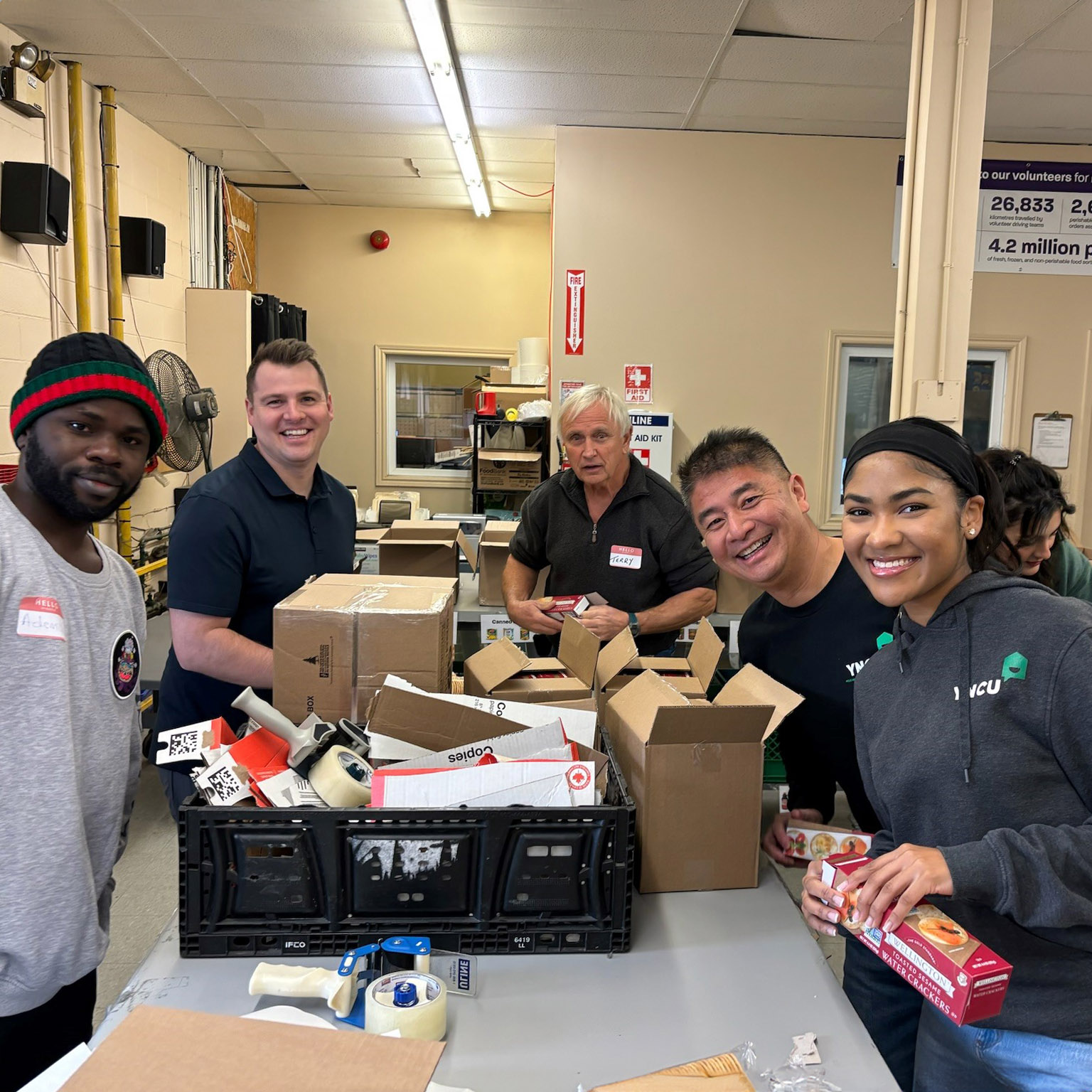 Waterloo Food Bank Food Sort